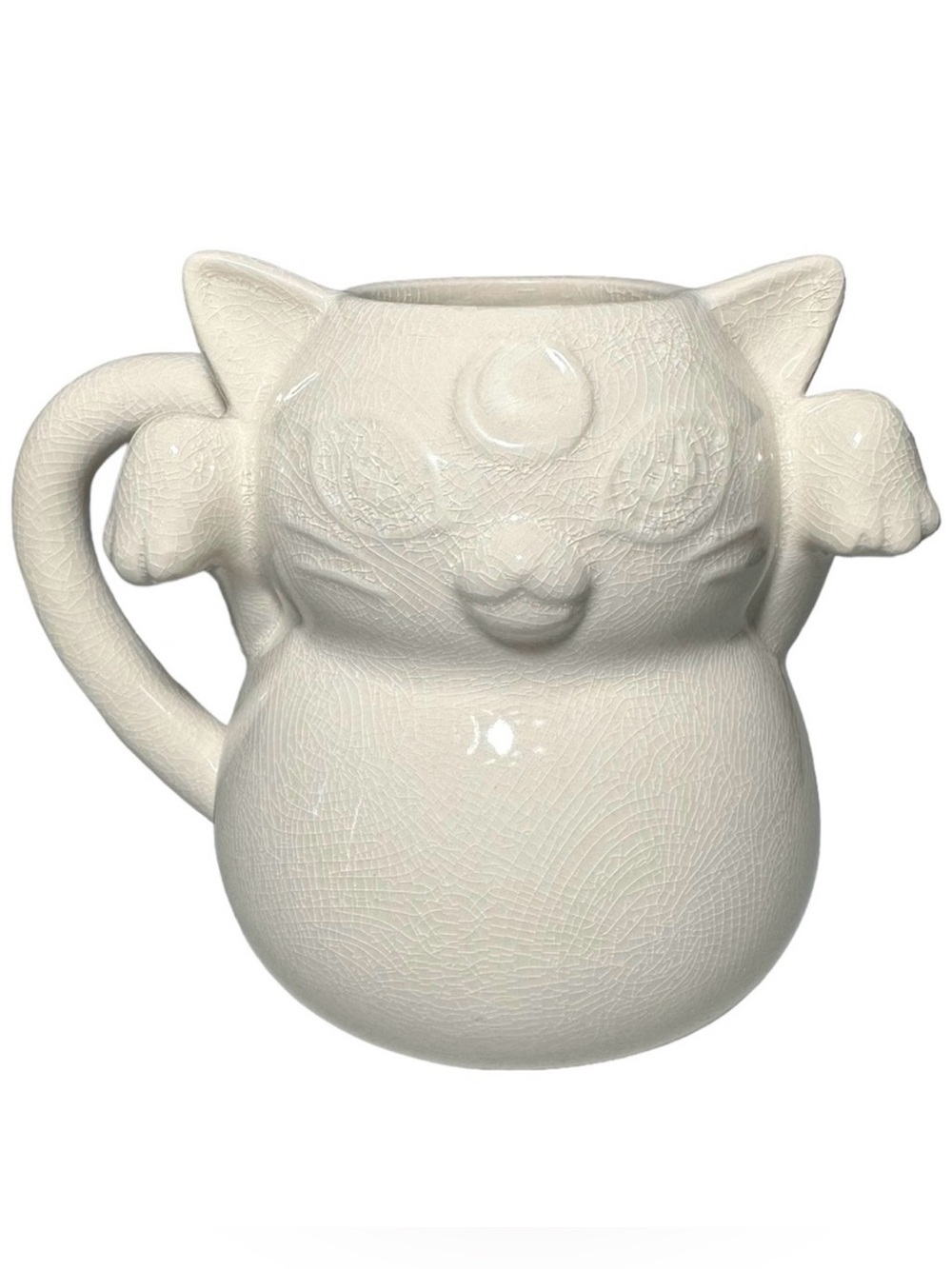 Killstar Mug 16oz Ghost Kitty White Porcelain Haunted Homeware